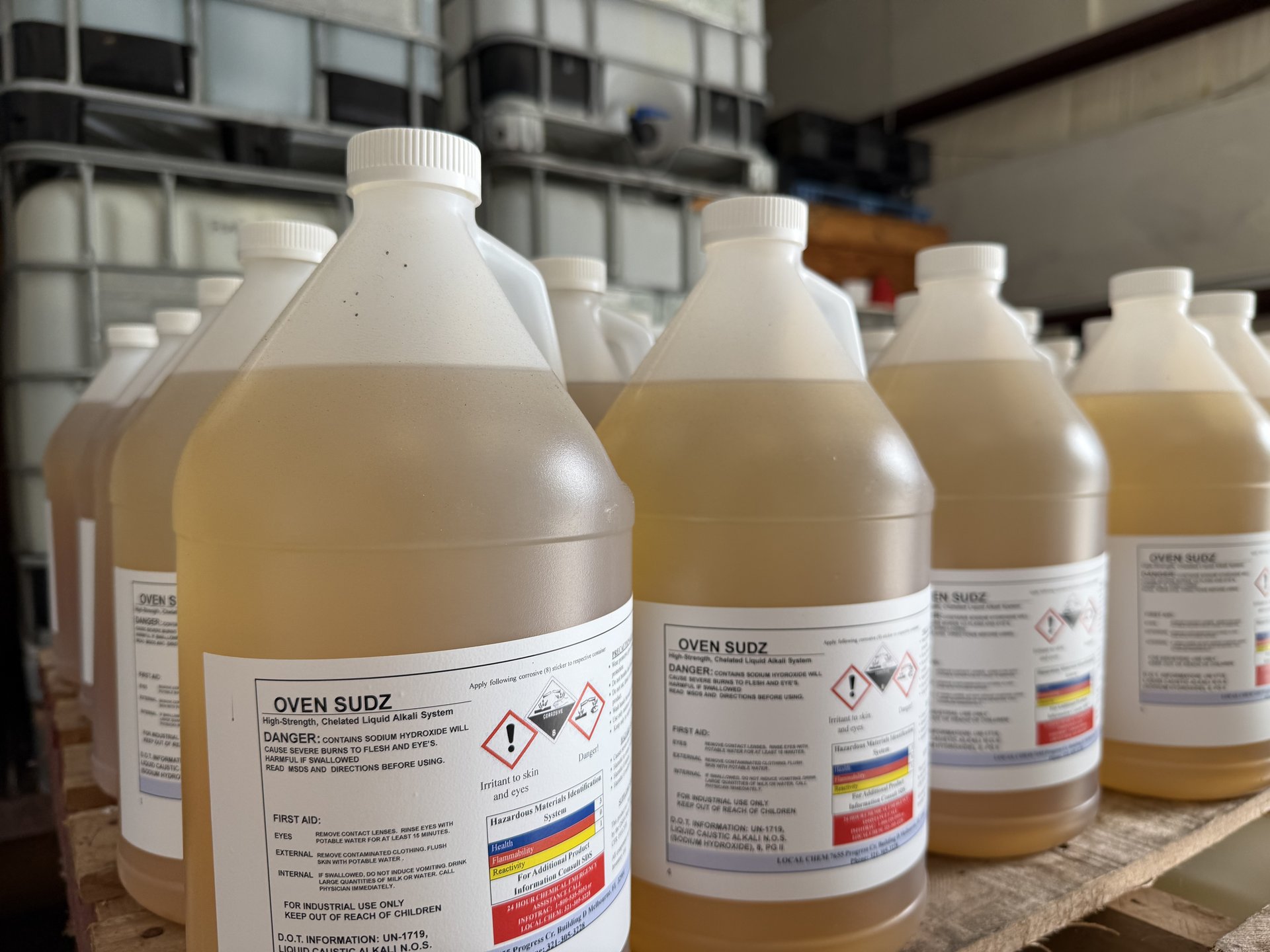 Quality Chem products on pallet